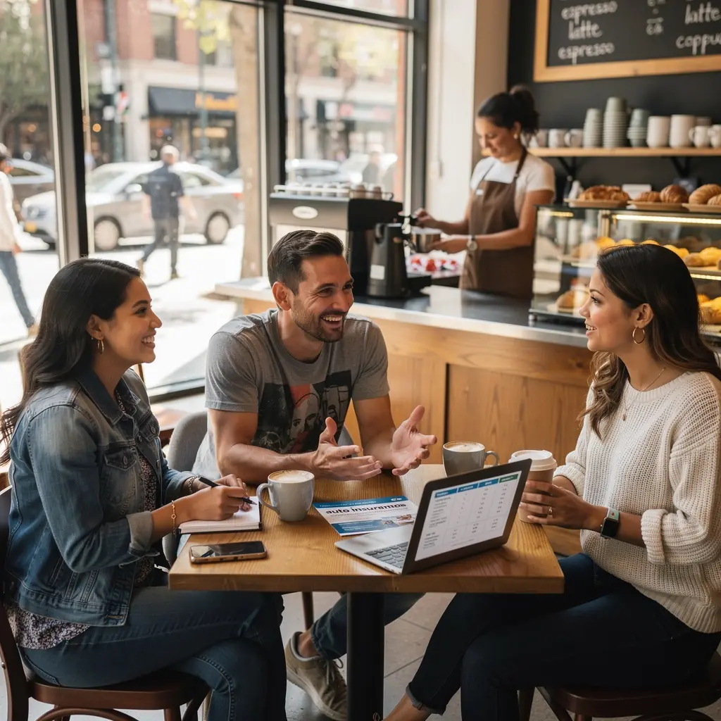 Grafika pokazująca zniżki dla bezpiecznych kierowców.